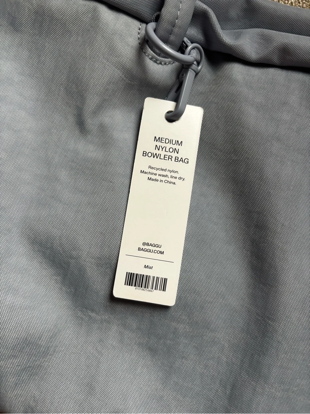 NWT BAGGU Medium Bowler Bag - Mist